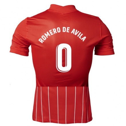 Naisten Jalkapallo Ivan Romero de Avila #0 Tummanpunainen Vieraspaita 2021/22 Lyhythihainen Paita T-paita