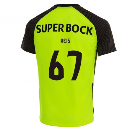 Naisten Jalkapallo Rui Reis #67 Vihreä Keltainen Vieraspaita 2021/22 Lyhythihainen Paita T-paita