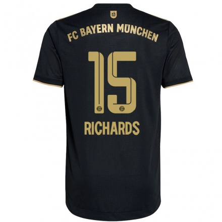 Naisten Jalkapallo Chris Richards #15 Musta Vieraspaita 2021/22 Lyhythihainen Paita T-paita