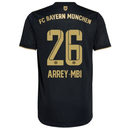 Naisten Jalkapallo Bright Arrey-Mbi #26 Musta Vieraspaita 2021/22 Lyhythihainen Paita T-paita