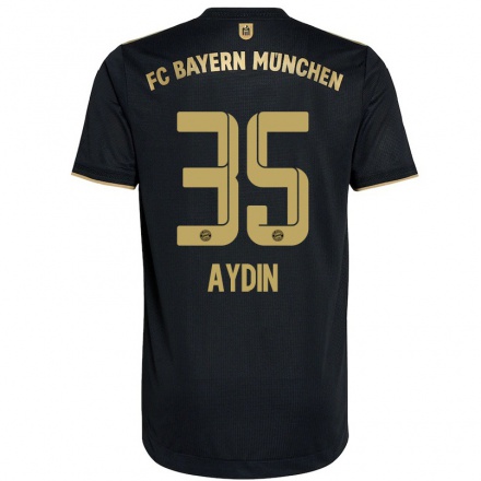 Naisten Jalkapallo Eyup Aydin #35 Musta Vieraspaita 2021/22 Lyhythihainen Paita T-paita