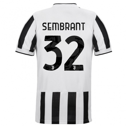 Naisten Jalkapallo Linda Sembrant #32 Valkoinen Musta Kotipaita 2021/22 Lyhythihainen Paita T-paita