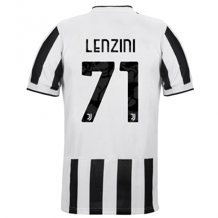 Naisten Jalkapallo Martina Lenzini #71 Valkoinen Musta Kotipaita 2021/22 Lyhythihainen Paita T-paita