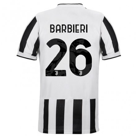 Naisten Jalkapallo Tommaso Barbieri #26 Valkoinen Musta Kotipaita 2021/22 Lyhythihainen Paita T-paita