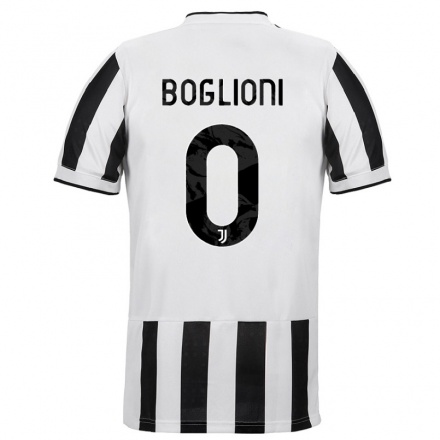 Naisten Jalkapallo Paola Boglioni #0 Valkoinen Musta Kotipaita 2021/22 Lyhythihainen Paita T-paita