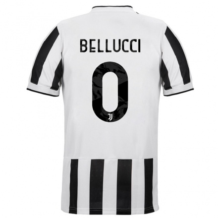 Naisten Jalkapallo Melissa Bellucci #0 Valkoinen Musta Kotipaita 2021/22 Lyhythihainen Paita T-paita