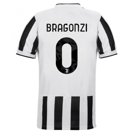 Naisten Jalkapallo Asia Bragonzi #0 Valkoinen Musta Kotipaita 2021/22 Lyhythihainen Paita T-paita