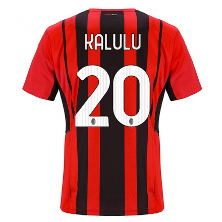 Naisten Jalkapallo Pierre Kalulu #20 Punamusta Kotipaita 2021/22 Lyhythihainen Paita T-paita