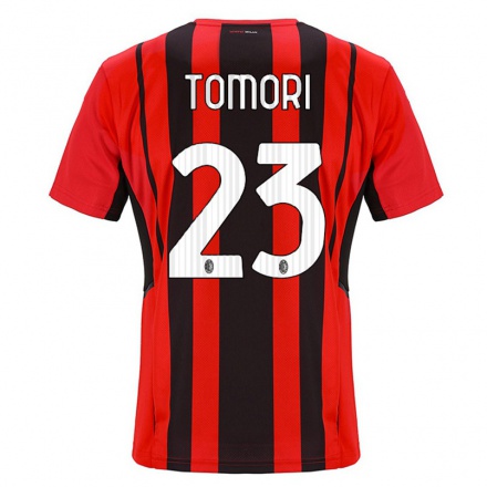 Naisten Jalkapallo Fikayo Tomori #23 Punamusta Kotipaita 2021/22 Lyhythihainen Paita T-paita