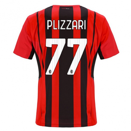 Naisten Jalkapallo Alessandro Plizzari #77 Punamusta Kotipaita 2021/22 Lyhythihainen Paita T-paita