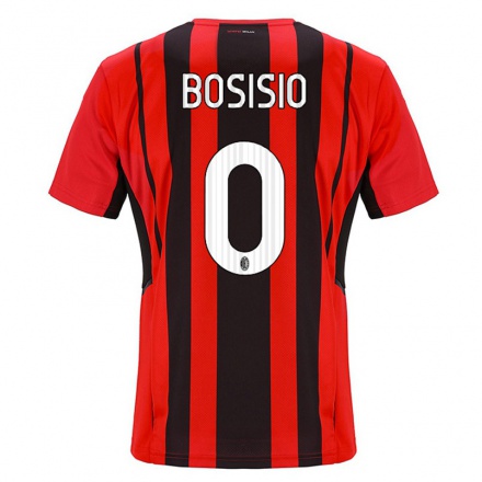Naisten Jalkapallo Marco Bosisio #0 Punamusta Kotipaita 2021/22 Lyhythihainen Paita T-paita
