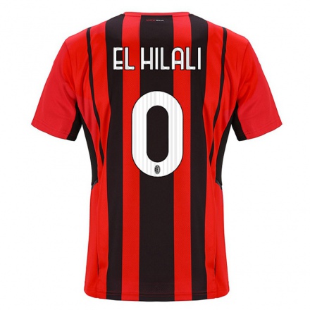 Naisten Jalkapallo Gabriele El Hilali #0 Punamusta Kotipaita 2021/22 Lyhythihainen Paita T-paita
