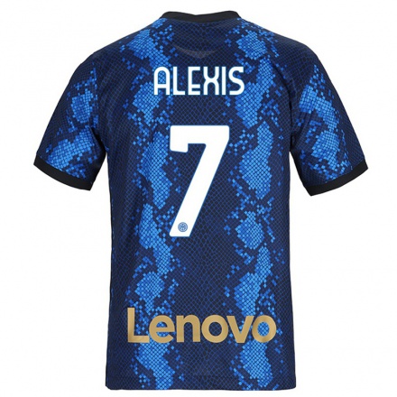 Naisten Jalkapallo Alexis Sanchez #7 Tummansininen Kotipaita 2021/22 Lyhythihainen Paita T-paita