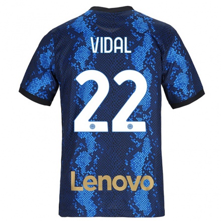 Naisten Jalkapallo Arturo Vidal #22 Tummansininen Kotipaita 2021/22 Lyhythihainen Paita T-paita