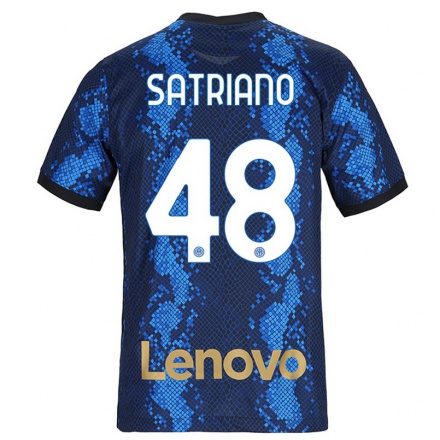Naisten Jalkapallo Martin Satriano #48 Tummansininen Kotipaita 2021/22 Lyhythihainen Paita T-paita