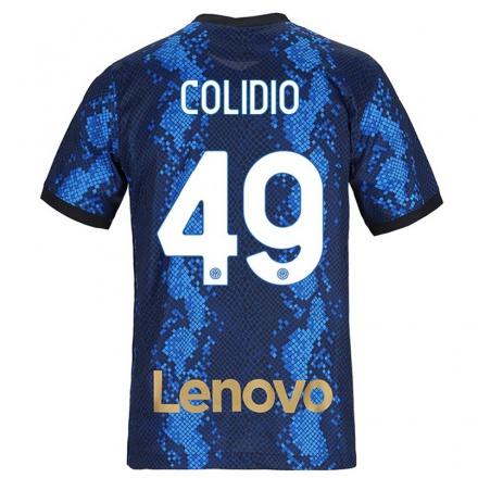 Naisten Jalkapallo Facundo Colidio #49 Tummansininen Kotipaita 2021/22 Lyhythihainen Paita T-paita