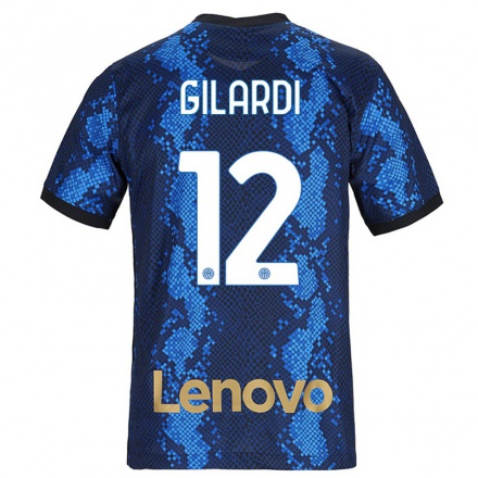 Naisten Jalkapallo Astrid Gilardi #12 Tummansininen Kotipaita 2021/22 Lyhythihainen Paita T-paita