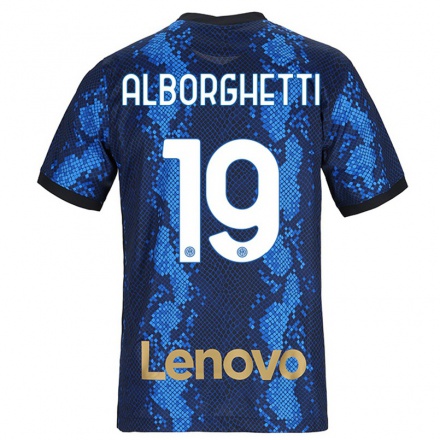 Naisten Jalkapallo Lisa Alborghetti #19 Tummansininen Kotipaita 2021/22 Lyhythihainen Paita T-paita