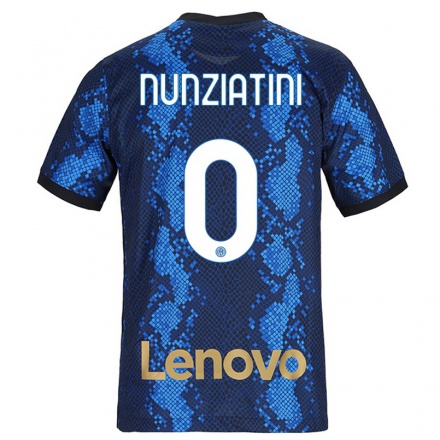 Naisten Jalkapallo Francesco Nunziatini #0 Tummansininen Kotipaita 2021/22 Lyhythihainen Paita T-paita
