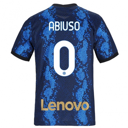Naisten Jalkapallo Fabio Abiuso #0 Tummansininen Kotipaita 2021/22 Lyhythihainen Paita T-paita