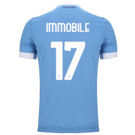Naisten Jalkapallo Ciro Immobile #17 Sininen Kotipaita 2021/22 Lyhythihainen Paita T-paita