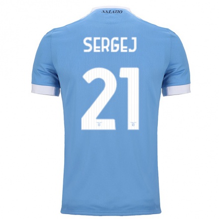 Naisten Jalkapallo Sergej Milinkovic-Savic #21 Sininen Kotipaita 2021/22 Lyhythihainen Paita T-paita