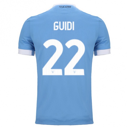 Naisten Jalkapallo Emma Guidi #22 Sininen Kotipaita 2021/22 Lyhythihainen Paita T-paita