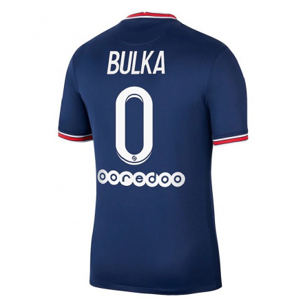 Naisten Jalkapallo Marcin Bulka #0 Tummansininen Kotipaita 2021/22 Lyhythihainen Paita T-paita