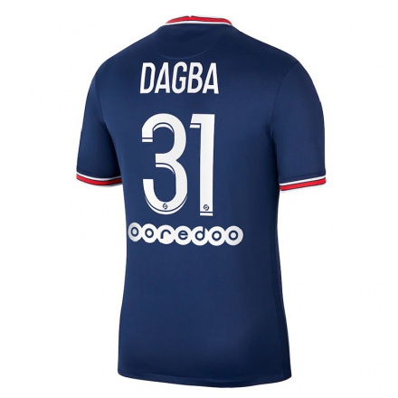 Naisten Jalkapallo Colin Dagba #31 Tummansininen Kotipaita 2021/22 Lyhythihainen Paita T-paita