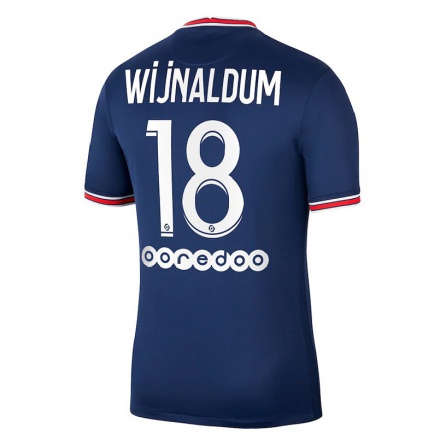 Naisten Jalkapallo Georginio Wijnaldum #18 Tummansininen Kotipaita 2021/22 Lyhythihainen Paita T-paita
