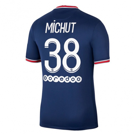 Naisten Jalkapallo Edouard Michut #38 Tummansininen Kotipaita 2021/22 Lyhythihainen Paita T-paita