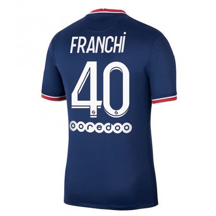 Naisten Jalkapallo Denis Franchi #40 Tummansininen Kotipaita 2021/22 Lyhythihainen Paita T-paita