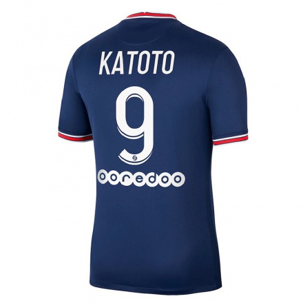 Naisten Jalkapallo Marie-Antoinette Katoto #9 Tummansininen Kotipaita 2021/22 Lyhythihainen Paita T-paita