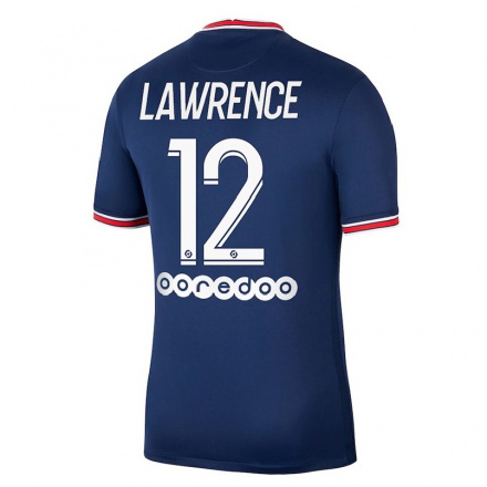 Naisten Jalkapallo Ashley Lawrence #12 Tummansininen Kotipaita 2021/22 Lyhythihainen Paita T-paita