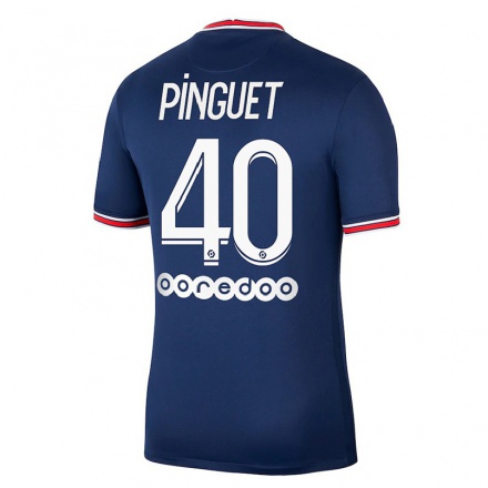 Naisten Jalkapallo Alice Pinguet #40 Tummansininen Kotipaita 2021/22 Lyhythihainen Paita T-paita