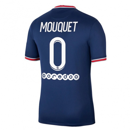 Naisten Jalkapallo Louis Mouquet #0 Tummansininen Kotipaita 2021/22 Lyhythihainen Paita T-paita