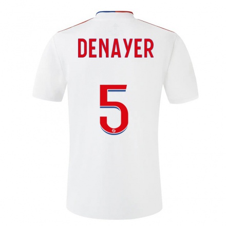 Naisten Jalkapallo Jason Denayer #5 Valkoinen Kotipaita 2021/22 Lyhythihainen Paita T-paita