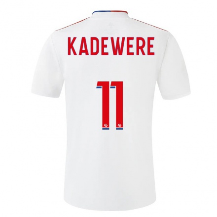 Naisten Jalkapallo Tino Kadewere #11 Valkoinen Kotipaita 2021/22 Lyhythihainen Paita T-paita