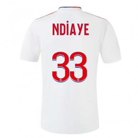 Naisten Jalkapallo Abdoulaye Ndiaye #33 Valkoinen Kotipaita 2021/22 Lyhythihainen Paita T-paita