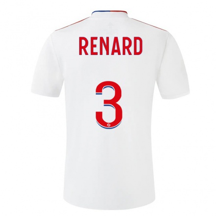 Naisten Jalkapallo Wendie Renard #3 Valkoinen Kotipaita 2021/22 Lyhythihainen Paita T-paita