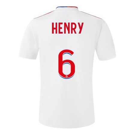 Naisten Jalkapallo Amandine Henry #6 Valkoinen Kotipaita 2021/22 Lyhythihainen Paita T-paita