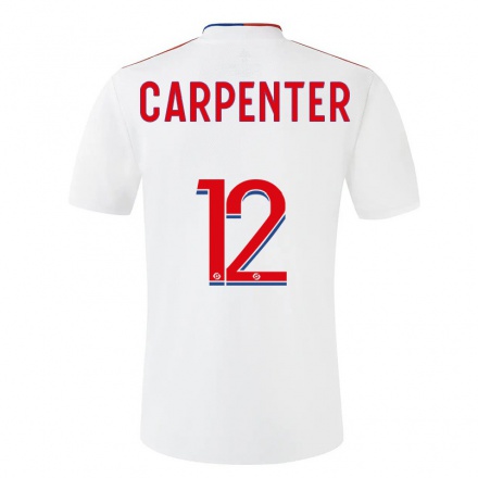 Naisten Jalkapallo Ellie Carpenter #12 Valkoinen Kotipaita 2021/22 Lyhythihainen Paita T-paita