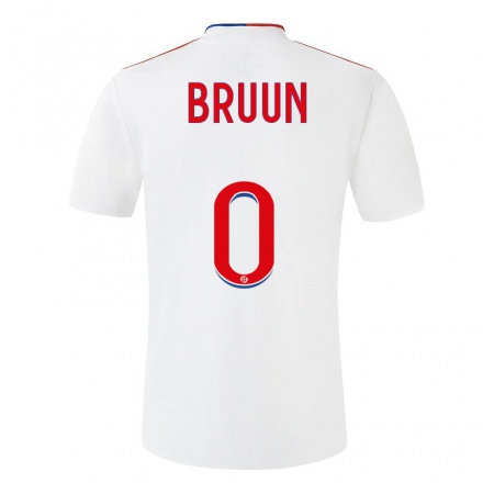 Naisten Jalkapallo Signe Bruun #0 Valkoinen Kotipaita 2021/22 Lyhythihainen Paita T-paita