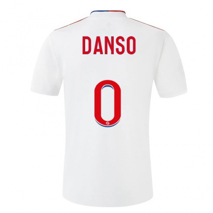 Naisten Jalkapallo Emmanuel Danso #0 Valkoinen Kotipaita 2021/22 Lyhythihainen Paita T-paita