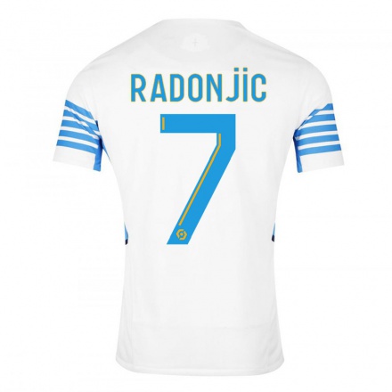 Naisten Jalkapallo Nemanja Radonjic #7 Valkoinen Kotipaita 2021/22 Lyhythihainen Paita T-paita
