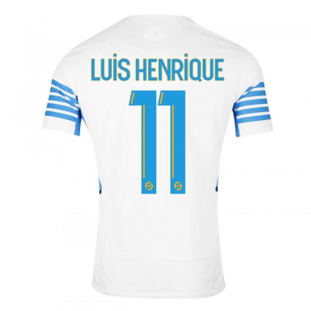 Naisten Jalkapallo Luis Henrique #11 Valkoinen Kotipaita 2021/22 Lyhythihainen Paita T-paita