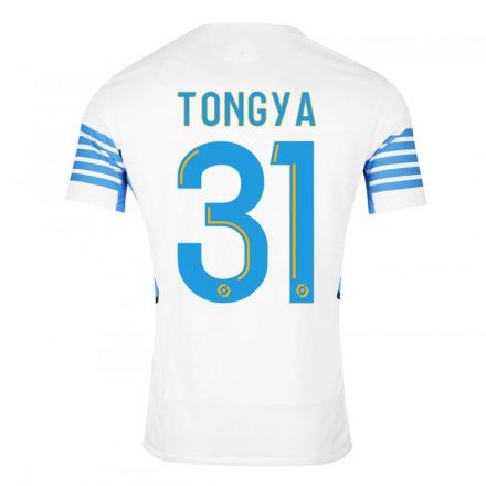 Naisten Jalkapallo Franco Tongya #31 Valkoinen Kotipaita 2021/22 Lyhythihainen Paita T-paita