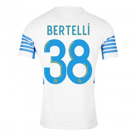 Naisten Jalkapallo Ugo Bertelli #38 Valkoinen Kotipaita 2021/22 Lyhythihainen Paita T-paita