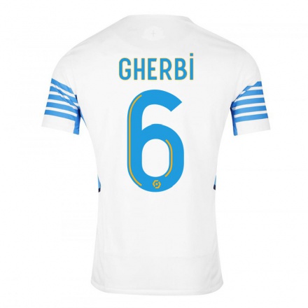Naisten Jalkapallo Candice Gherbi #6 Valkoinen Kotipaita 2021/22 Lyhythihainen Paita T-paita