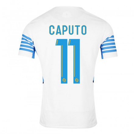 Naisten Jalkapallo Cindy Caputo #11 Valkoinen Kotipaita 2021/22 Lyhythihainen Paita T-paita